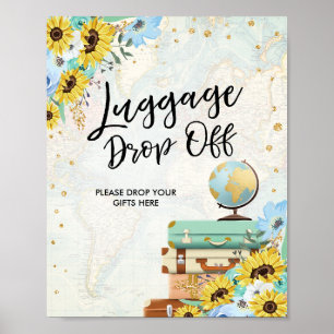 Böjning av soloblommor i Äventyr Poster
