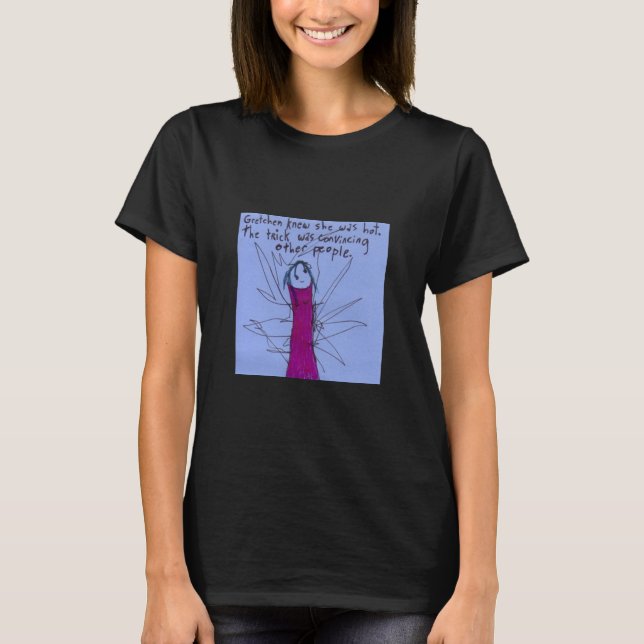 Böjning med somber Reflection Beauty T Shirt (Framsida)