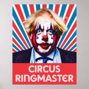 Bojo Clown Tory Circus Ringmaster Poster