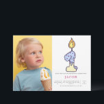 Bojor 1:a födelsedagsfoto för ljus och kummel Part Inbjudningar<br><div class="desc">Kasta en inbjudan på första födelsedag till pojke till fantastisk. Genom våra inbjudningar ser vi till att du inte bara firar i stil utan också har din familj och dina vänner vid din sida som du. Enkel att lägga till egna foton och texter.</div>