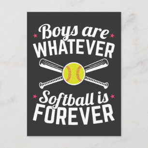 Bojor är Spelar ingen roll för softball Vykort