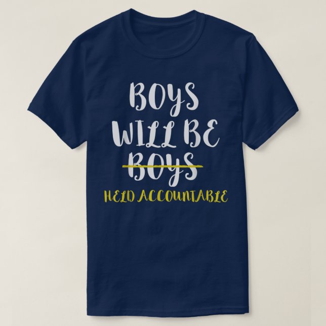 Bojor kommer att hållas ansvariga för feminismen f t shirt (Design framsida)