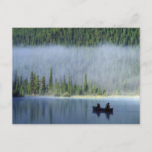 Bojor som fiskar på Waterfowl Sjö, Banff National Vykort
