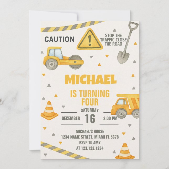 Bojor under uppförande av födelsedagsinbjudan inbjudningar (Framsida)