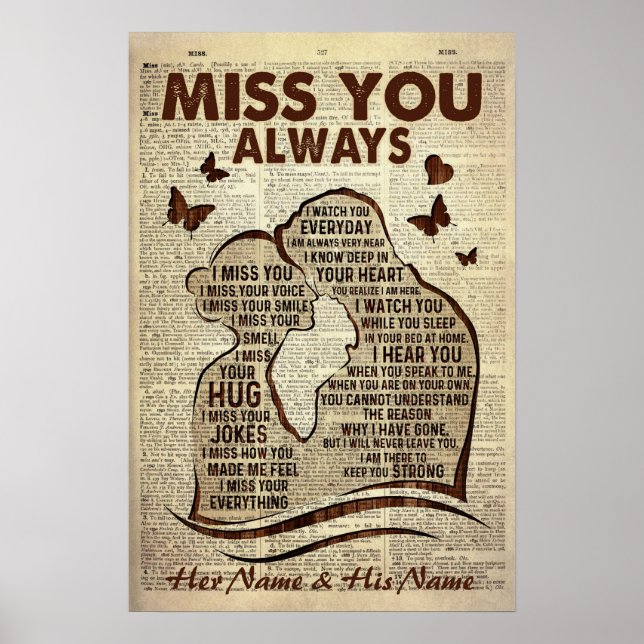 Bojvän/Make i himlen som saknar dig alltid Poster (Framsidan)