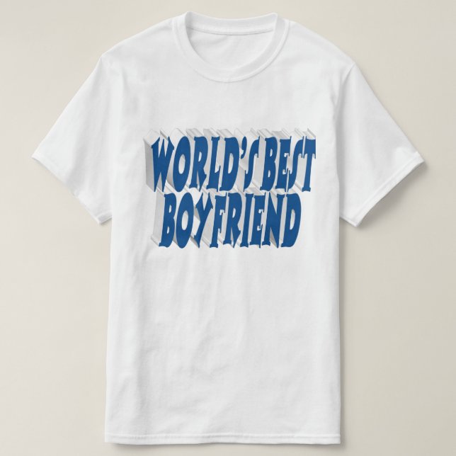 Bojvän med havsblå typografi t shirt (Design framsida)