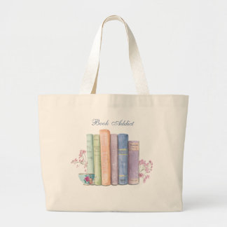 Bok Addict Anpassade Tote Bag Jumbo Tygkasse
