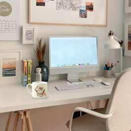 Bok Aestesiskt med Heart Karta och botaniskt Espressomugg