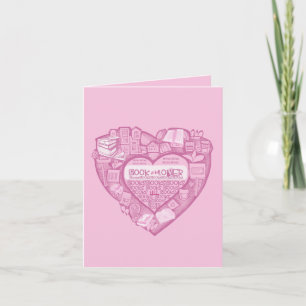 Bok Älskare Alla Valentine Anteckningskort