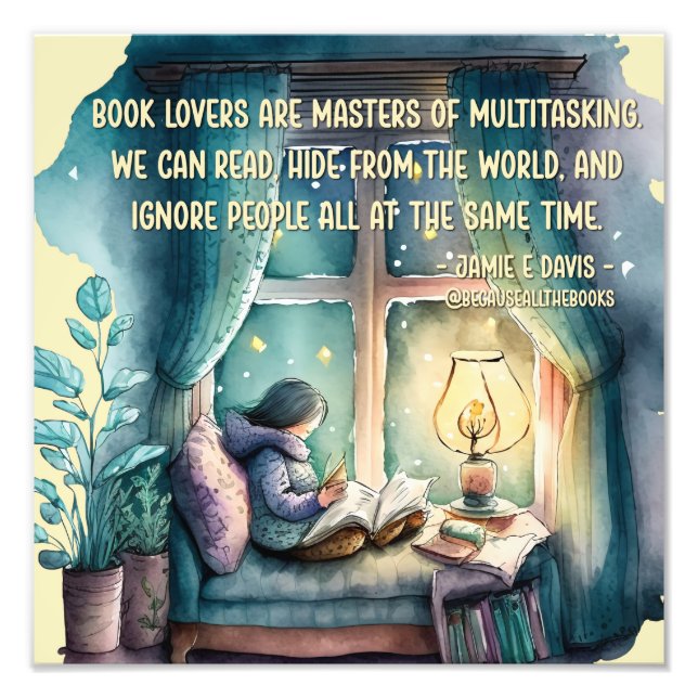 Bok Älskare är mästare på multitasking Fototryck (Framsidan)