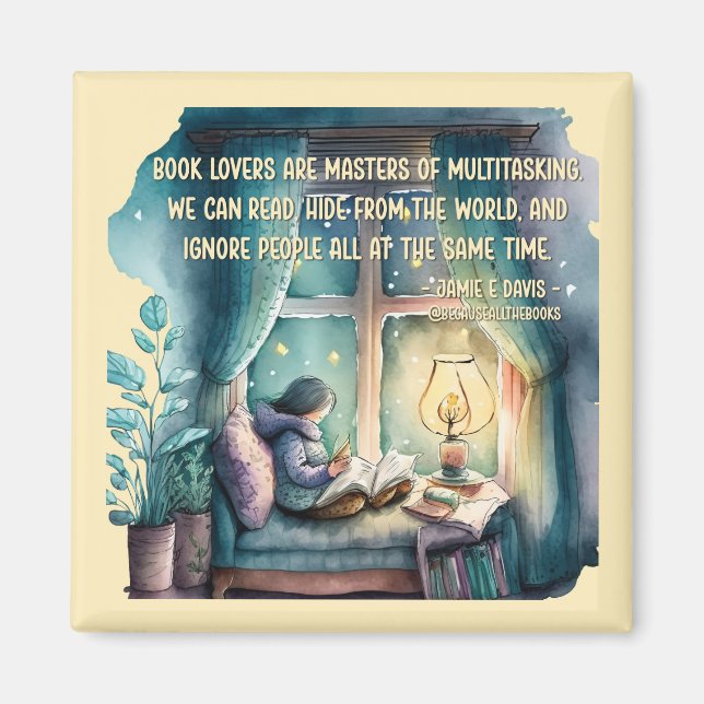 Bok Älskare är mästare på multitasking Magnet (Framsidan)