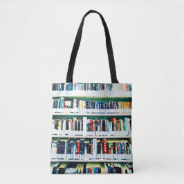 Bok Älskare-bag, bokhyllan bibliotek Tygkasse