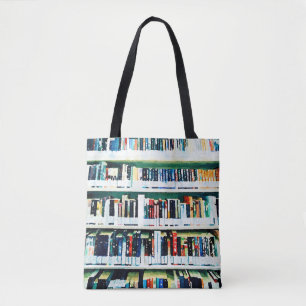 Bok Älskare-bag, bokhyllan bibliotek Tygkasse