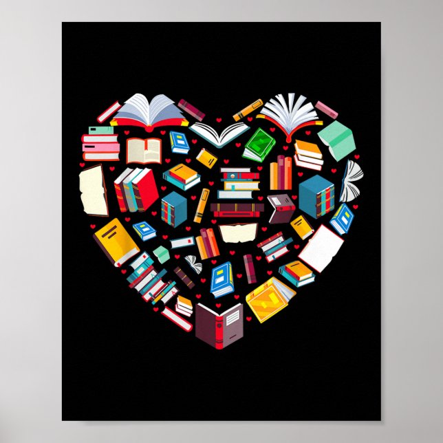 Bok Älskare bibliotekariatlärarinna Bookish Bokar  Poster (Framsidan)