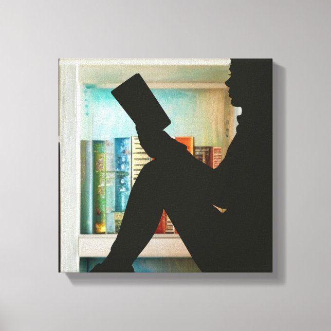 Bok Älskare Canvastryck (Framsida)