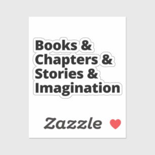 Bok Älskare design Klistermärken