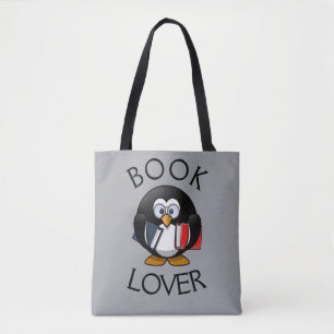 Bok Älskare - Designer Tote Bag Tygkasse