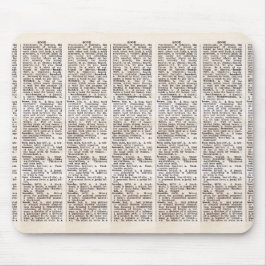 Bok Älskare Dictionary Page Musmatta