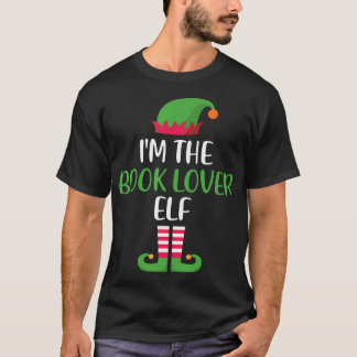 Bok Älskare Elf-familjen Matchande julgruppsRoligt T Shirt