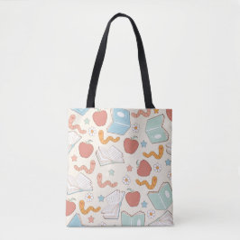 Bok Älskare, estetik, lärargåva, Bibliotek-bag Tygkasse