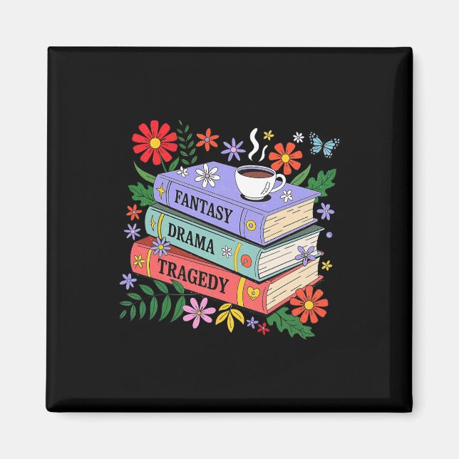 Bok Älskare Fantasy Drama Tragedy Subtle 8647 Trum Magnet (Framsidan)