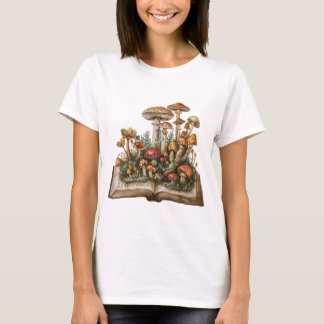 Bok Älskare Fantasy Mushroom Äventyr T Shirt