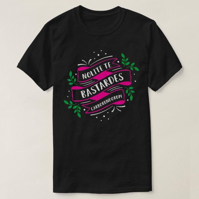 Bok Älskare Feminist citat Nolite Te Bastardes bor T Shirt (Design framsida)