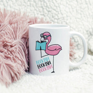 Bok Älskare Flamingo Kaffemugg