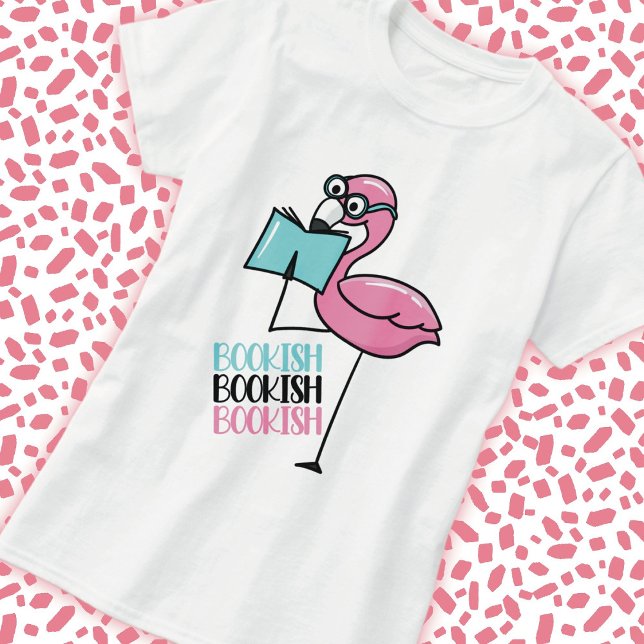 Bok Älskare Flamingo T Shirt (Skapare uppladdad)