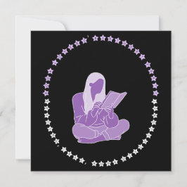 Bok Älskare Födelsedagsfest Lavender och Speciella Inbjudningar