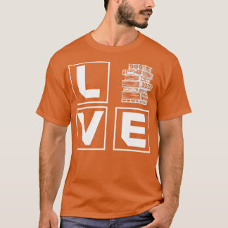 Bok Älskare Gift Bookworm Reading T Shirt