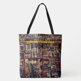 Bok Älskare Gift Ideas - Carry all Tote Tygkasse