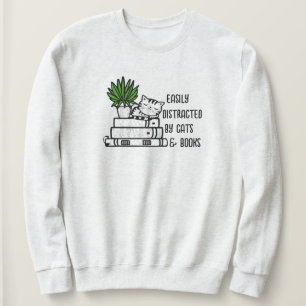 Bok Älskare Gift Lättspridd av katter och Bok T Shirt