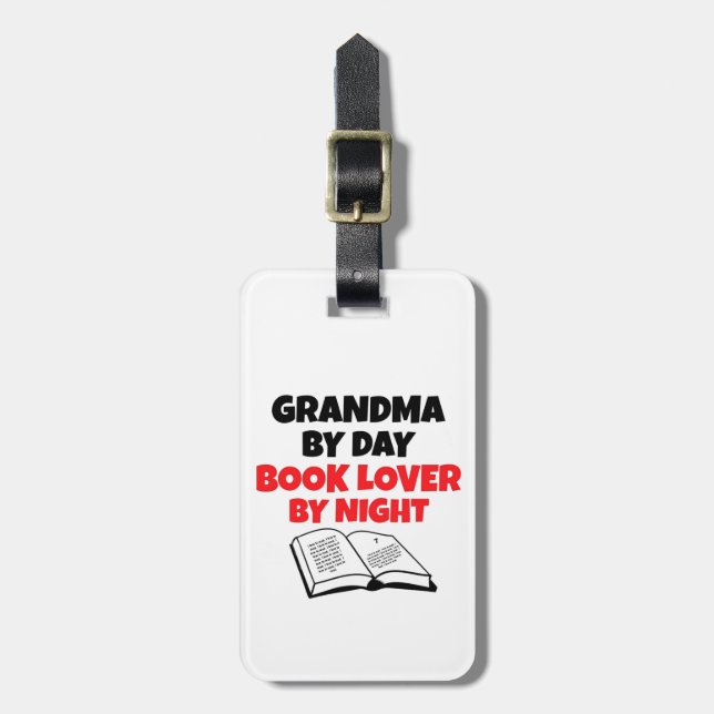 Bok Älskare Grandma Bagagebricka (Vertikal Framsida)