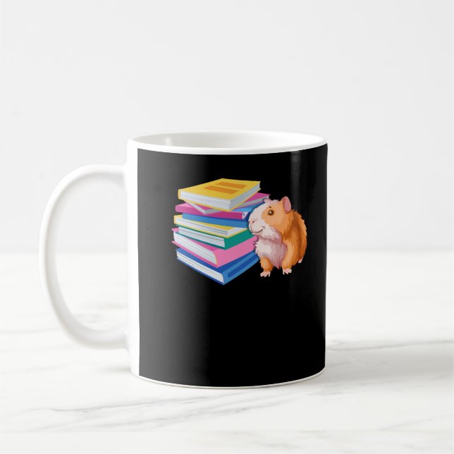 Bok Älskare Guinea Gris Kaffemugg (Vänster)