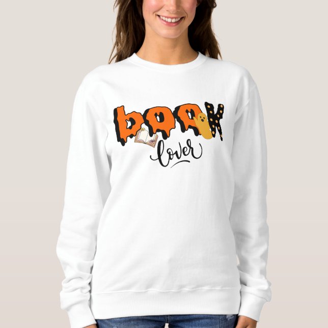 Bok Älskare Halloween T Shirt (Framsida)