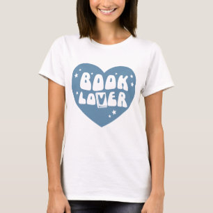 Bok Älskare Heart T Shirt