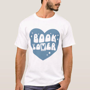 Bok Älskare Heart T Shirt