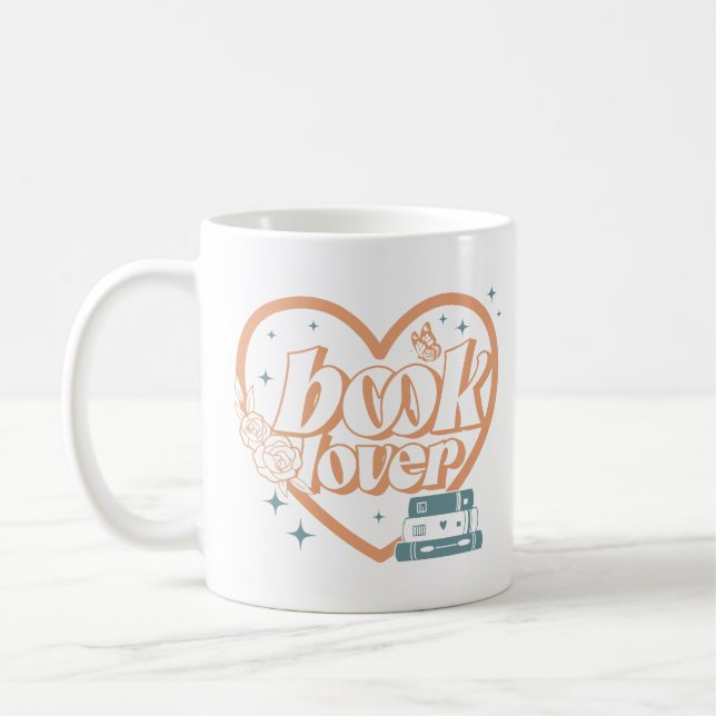 Bok Älskare Kaffemugg (Vänster)
