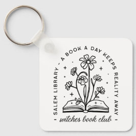 Bok älskare klubb häxflickor tränar estetiskt nyckelring