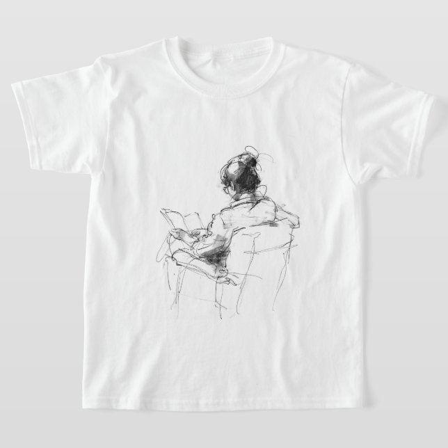 Bok Älskare-läsare - Mysigt läsare T Shirt (Laydown)