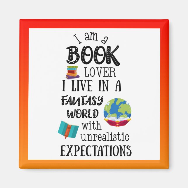 Bok Älskare Magnet (Framsidan)