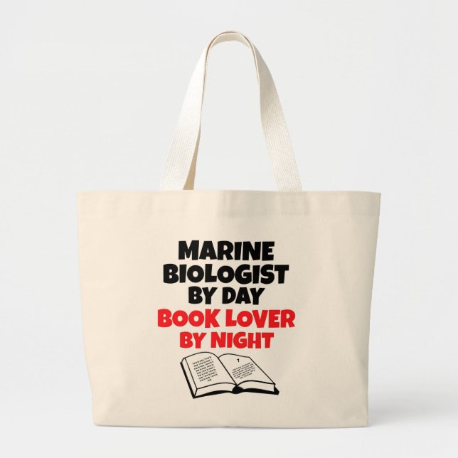 Bok Älskare marinbiolog Jumbo Tygkasse (Framsidan)