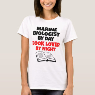 Bok Älskare marinbiolog Tee Shirt
