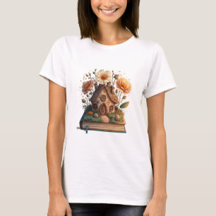 Bok Älskare Merry Bookmas jul T Shirt