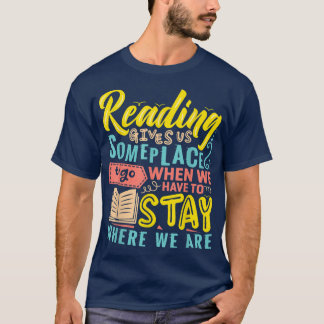 Bok Älskare Motivering Bookworm Pun Bok Re T Shirt
