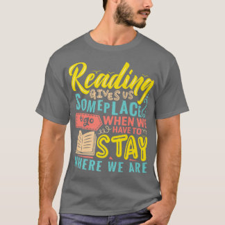 Bok Älskare Motivering Bookworm Pun Bok Re T Shirt