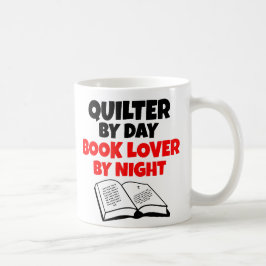 Bok Älskare Quilter Kaffemugg