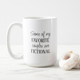Bok Älskare Reader Favorite Fictional Par Kaffemugg