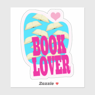 Bok Älskare Reading Coola Art Logotyp Say Klistermärken